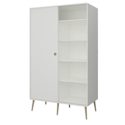 Strafford Wooden Sliding Wardrobe With 2 Doors In Off White
