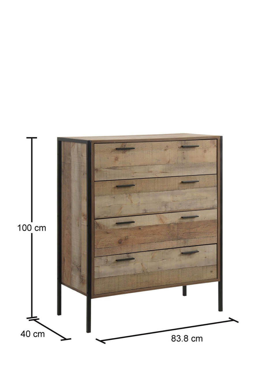 Stretton Large Rustic Oak Bedroom Wardrobe Set