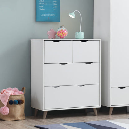Pulford 3 Piece White Bedroom Wardrobe Set