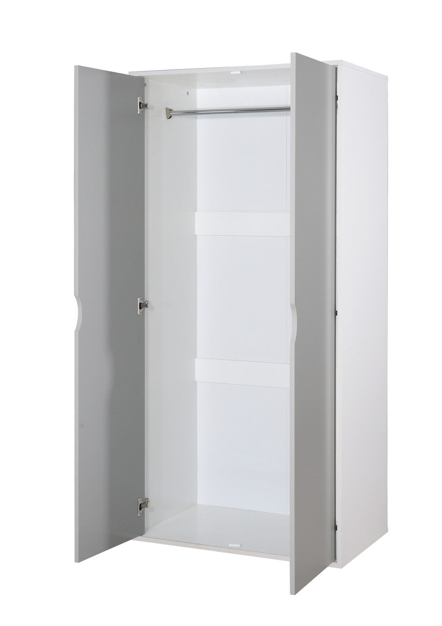 Alton Grey & White 2 Door Wardrobe