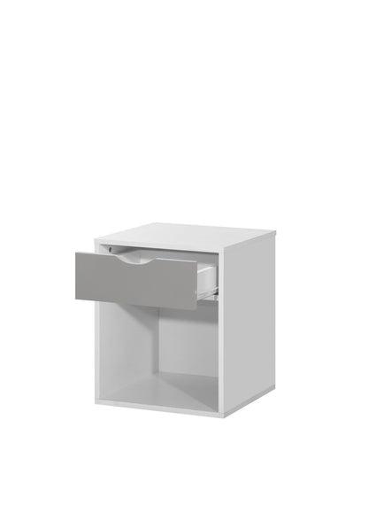 Alton Grey & White Bedroom Wardrobe Set Plus