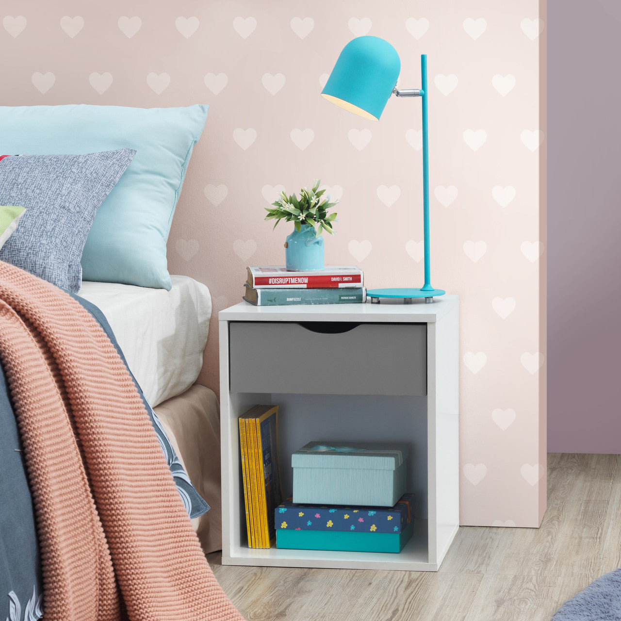 Alton Grey & White Bedroom Wardrobe Set