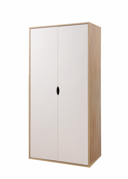 Alton Oak & White Bedroom Wardrobe Set Plus