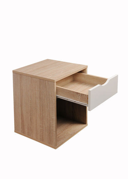 Alton Oak & White Bedroom Wardrobe Set Plus