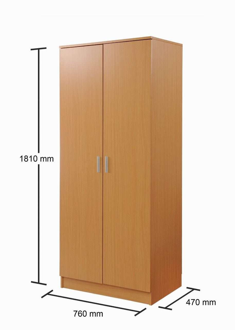 Rio Costa Beech 2 Door Wardrobe