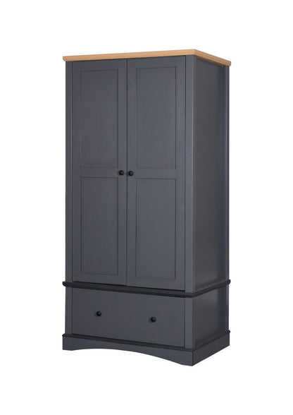 Carden 2 Door Wardrobe in Grey