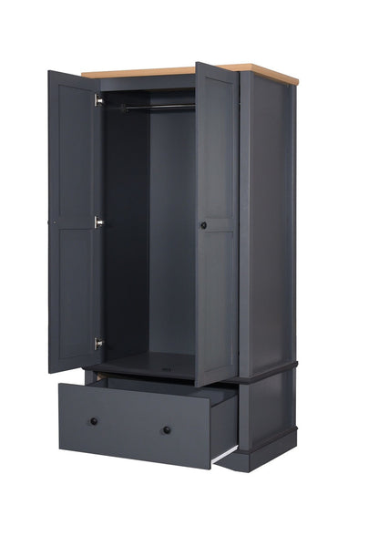 Carden 2 Door Wardrobe in Grey