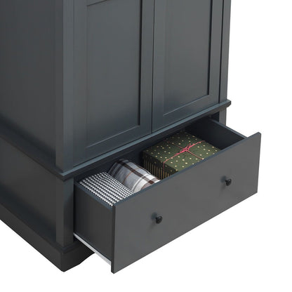 Carden 2 Door Wardrobe in Grey