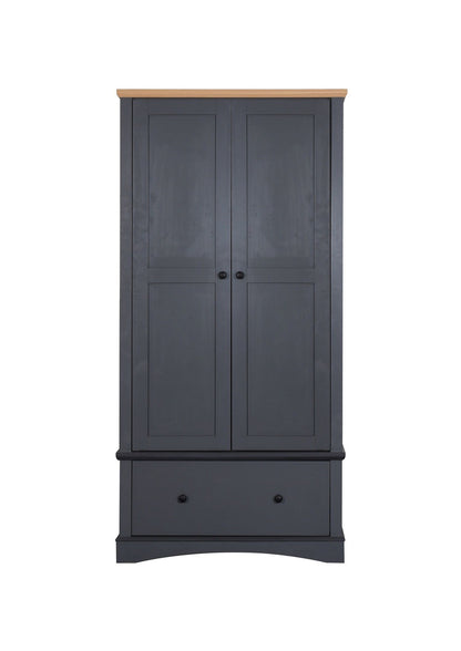 Carden 2 Door Wardrobe in Grey