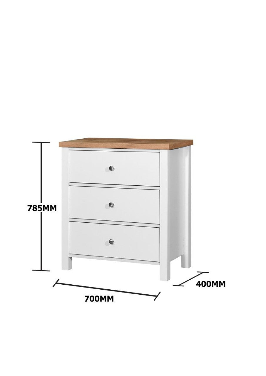 Astbury White 3 Piece Bedroom Wardrobe Set (TRIO)