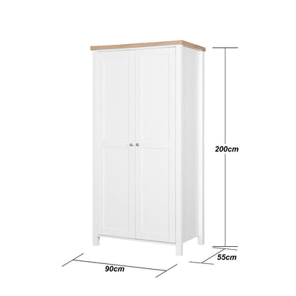 Astbury 2 Door White Wardrobe