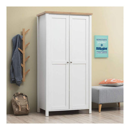 Astbury 2 Door White Wardrobe