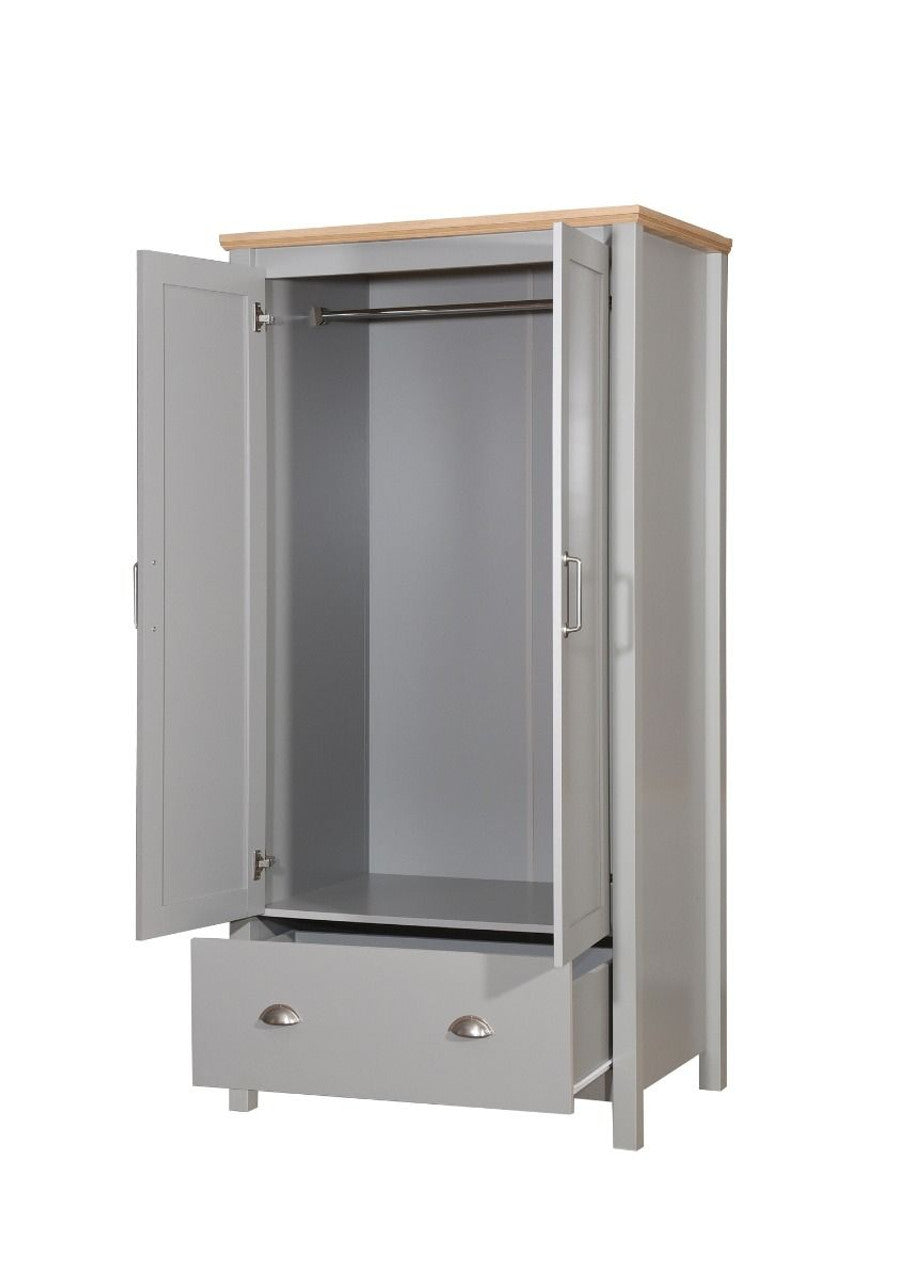 Eaton Grey 2 Door Wardrobe