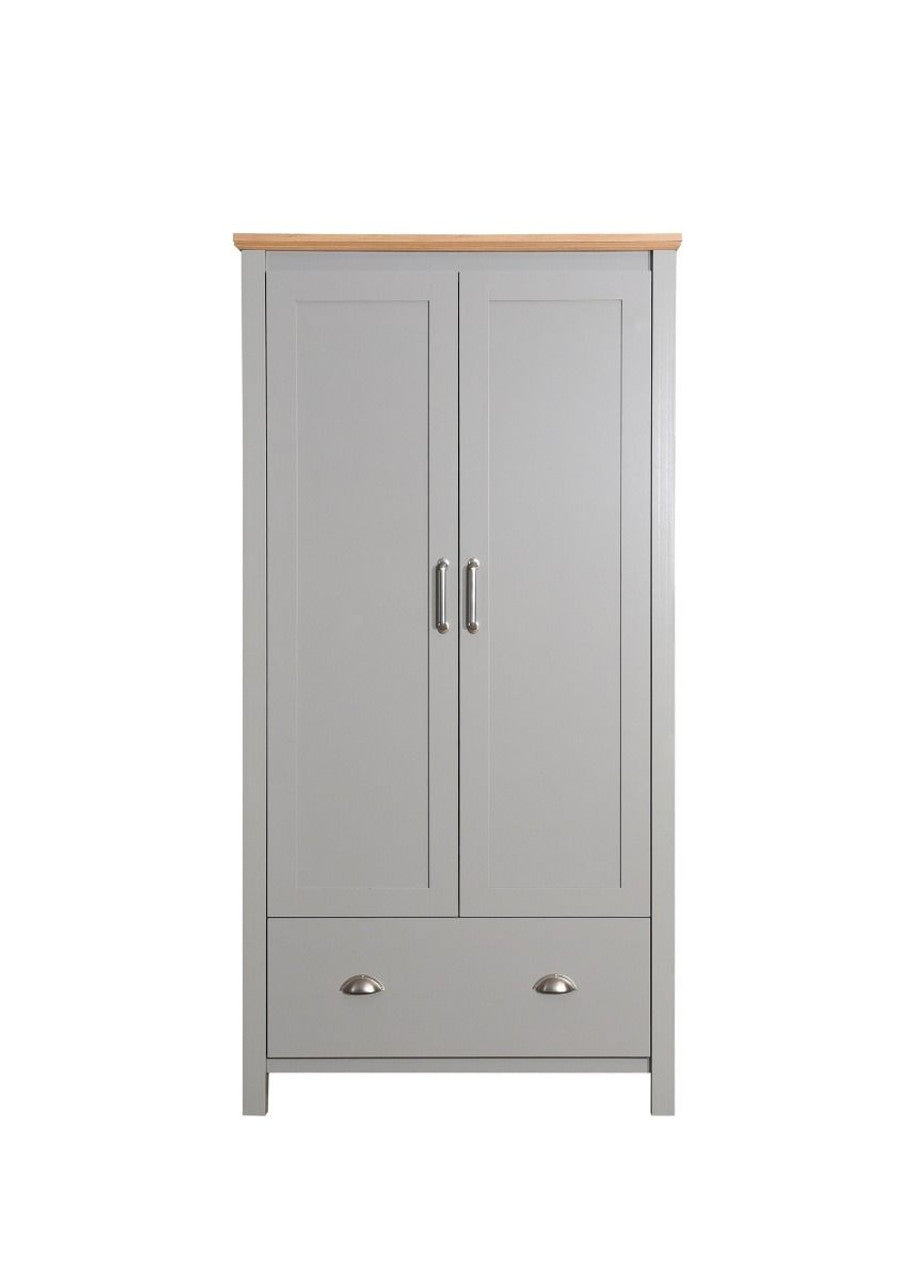 Eaton Grey 2 Door Wardrobe