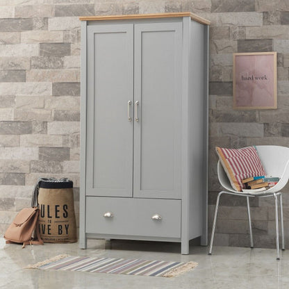 Eaton Grey 2 Door Wardrobe