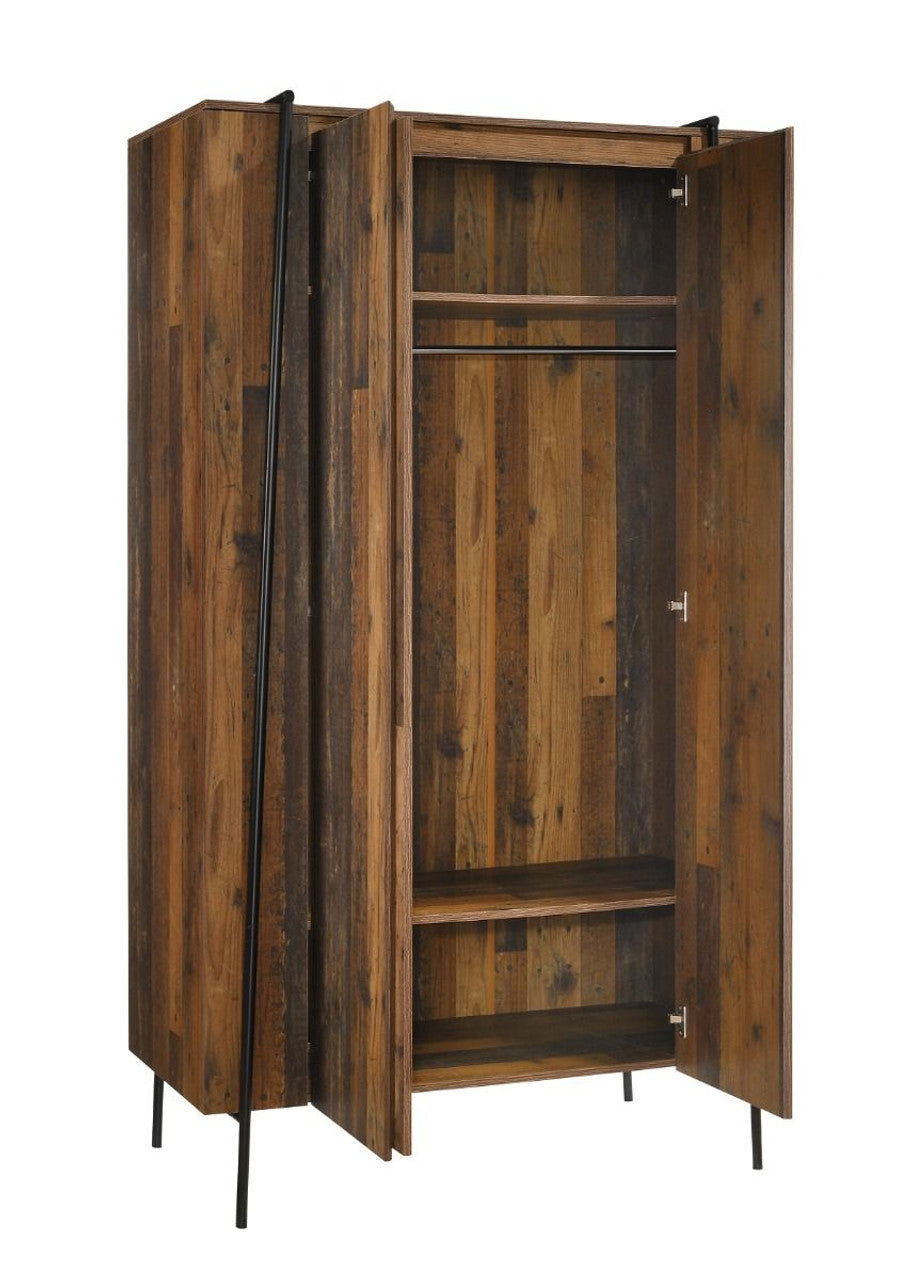 Abbey Rustic Oak 2 Door Wardrobe