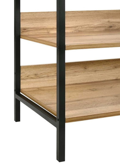 Zahra Oak Large Open Wardrobe | 4 Shelf Organizer | Furco