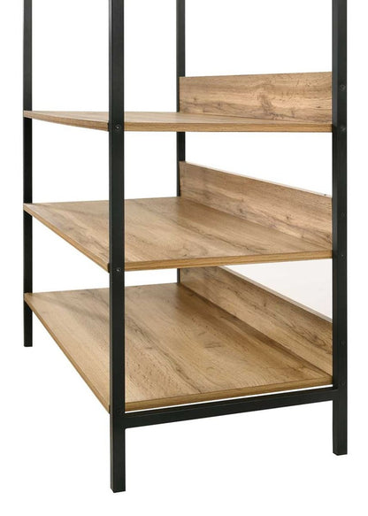 Zahra Small Open Wardrobe with 4 Shelves in Oak