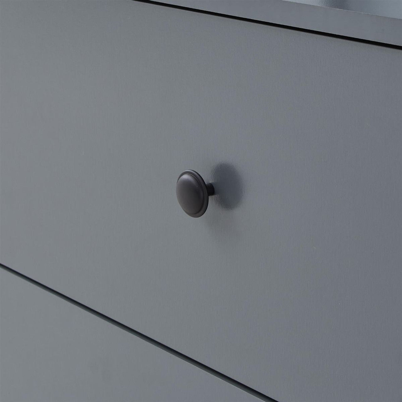 Zahra Open Wardrobe with 2 Drawers in Dark Grey