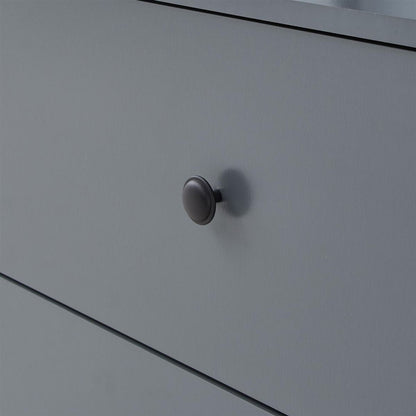 Zahra Open Wardrobe with 2 Drawers in Dark Grey