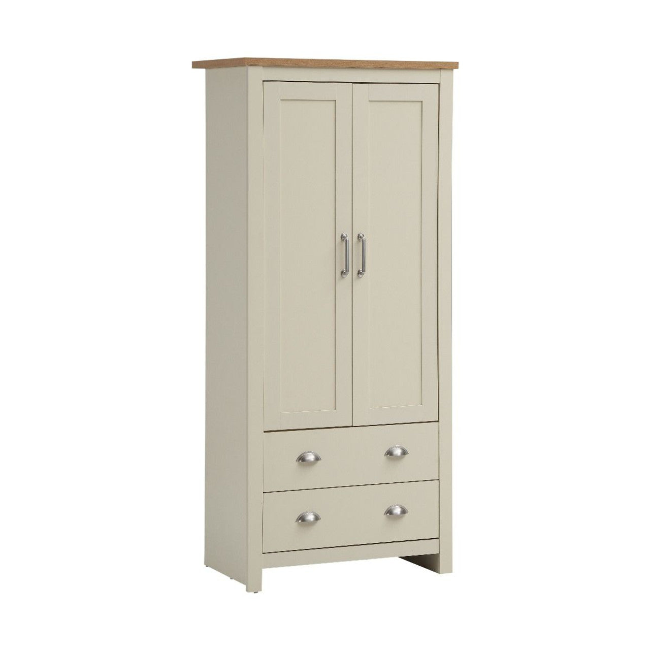 Lisbon Cream 2 Door 2 Drawer Wardrobe