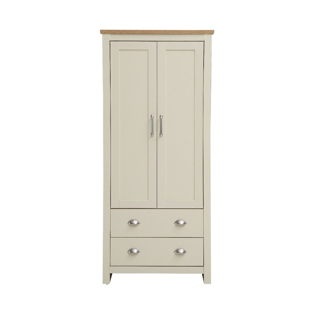 Lisbon Cream 2 Door 2 Drawer Wardrobe