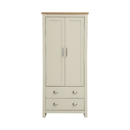 Lisbon Cream 2 Door 2 Drawer Wardrobe