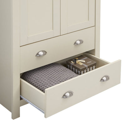 Lisbon Cream 2 Door 2 Drawer Wardrobe