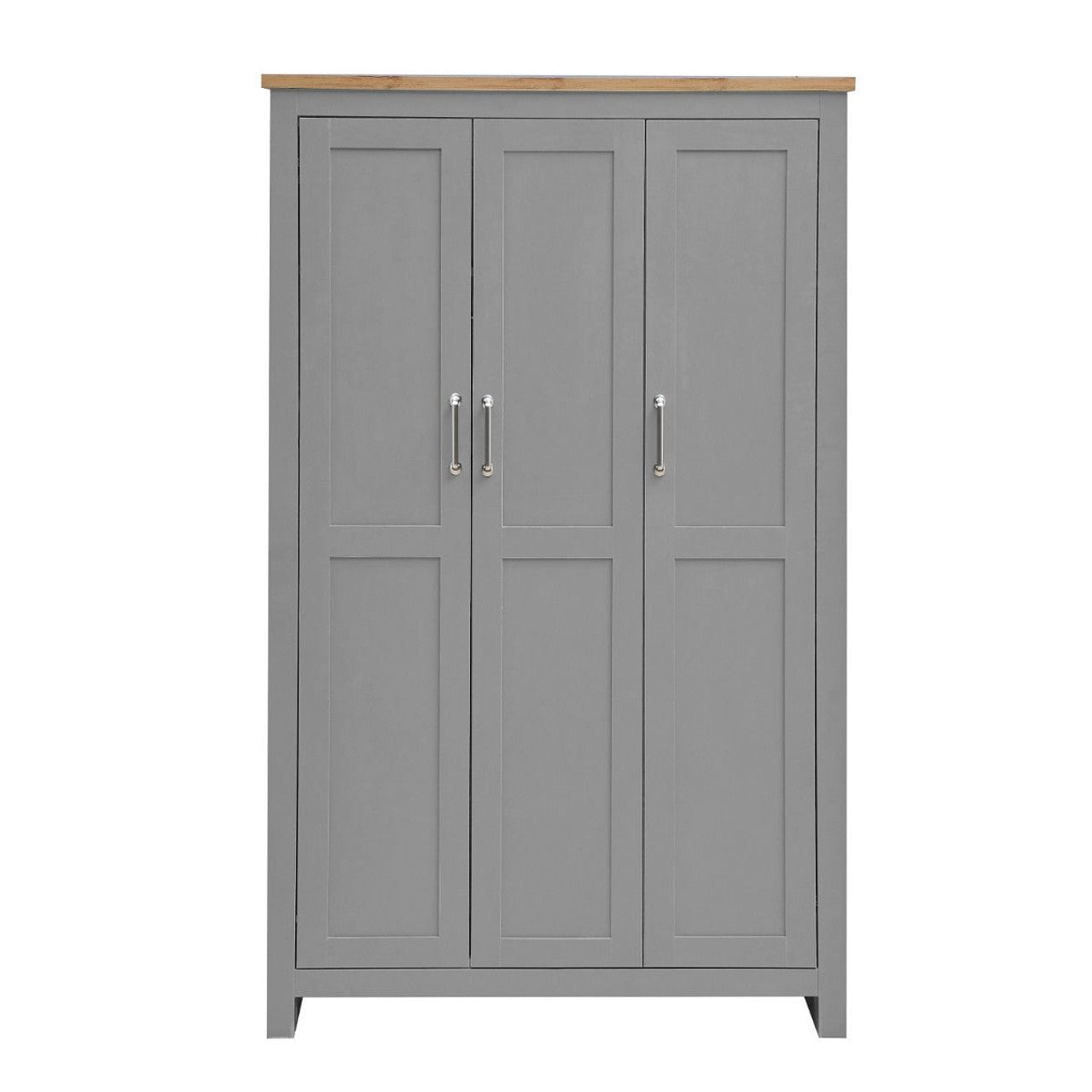 Lisbon Grey 3 Door Wardrobe