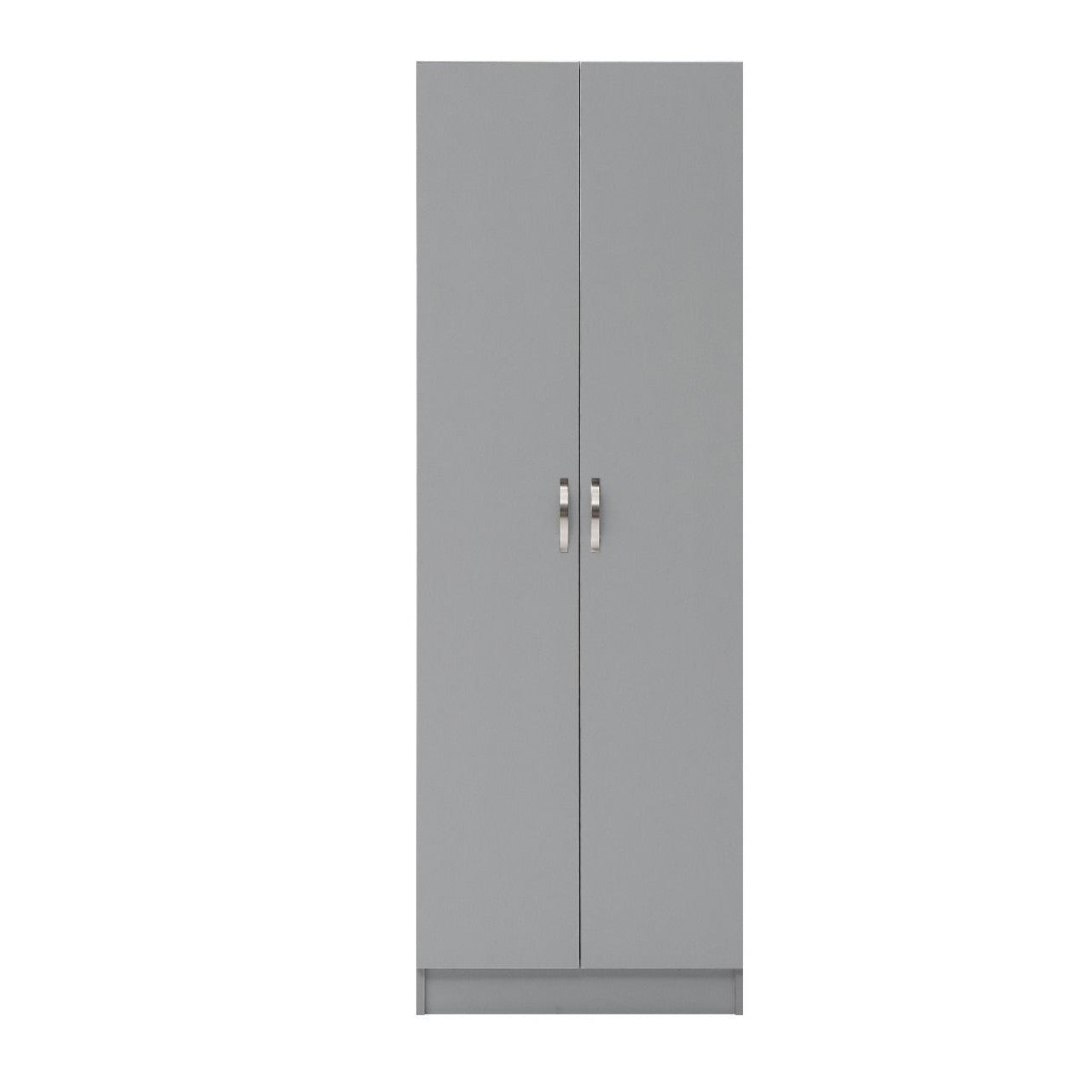 Essentials 2 Door Grey Wardrobe