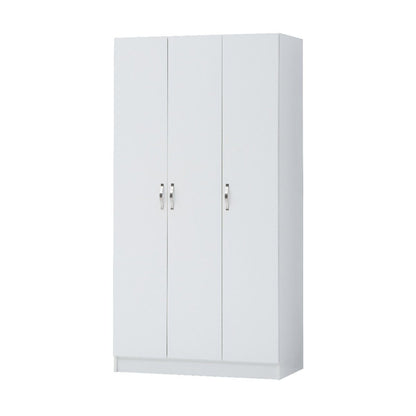 Essentials 3 Door White Wardrobe