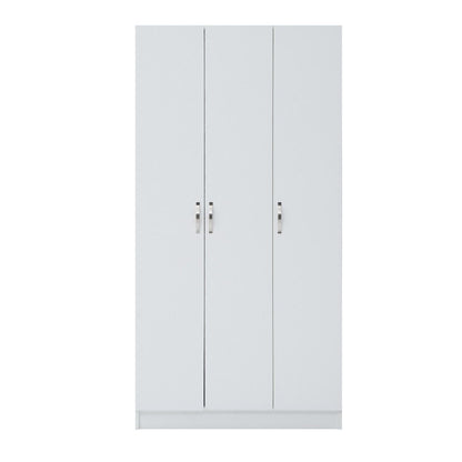 Essentials 3 Door White Wardrobe