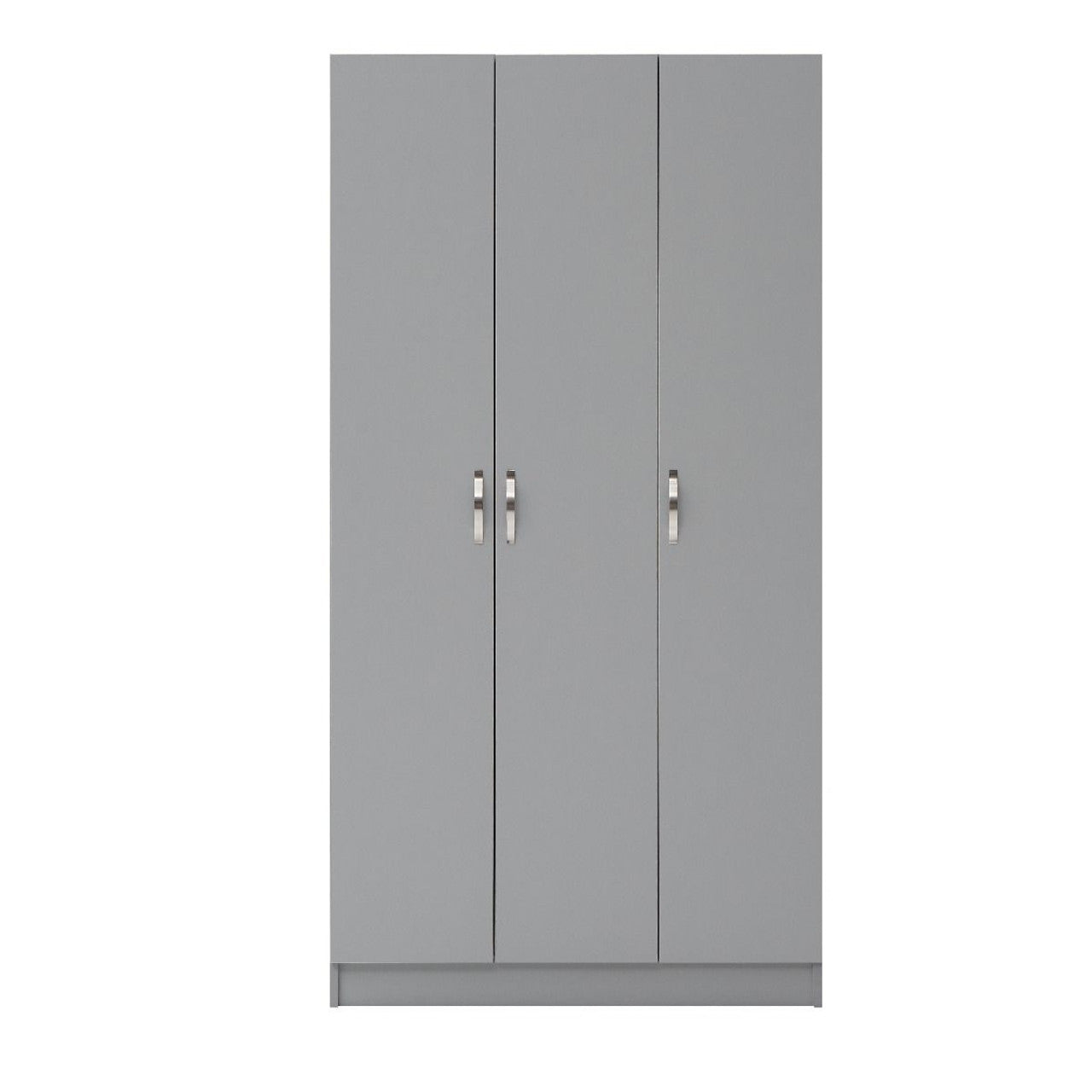 Essentials 3 Door Grey Wardrobe