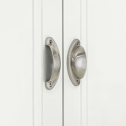 Talox Wooden Wardrobe With 2 Doors In White And Oak