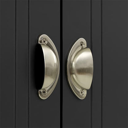 Talox Wooden Wardrobe With 3 Doors In Grey And Oak