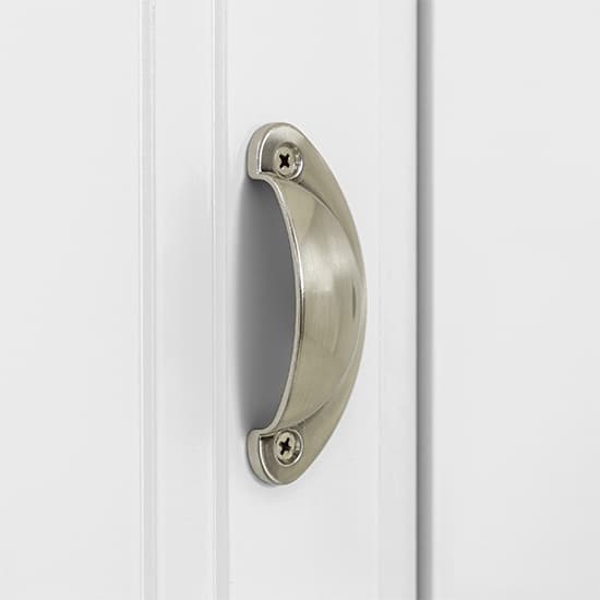 Talox Wooden Wardrobe With 3 Doors In White And Oak