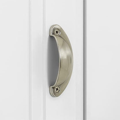 Talox Wooden Wardrobe With 3 Doors In White And Oak