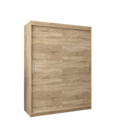 Tavira 150cm 2 Door Sliding Wooden Wardrobe | Sonoma Oak | Warm & Inviting | Furco