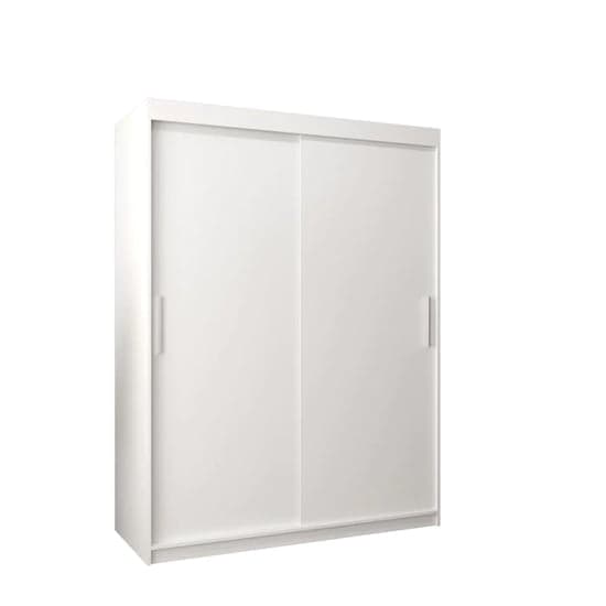 Tavira Wooden Wardrobe Sliding 2 Doors 150cm In White