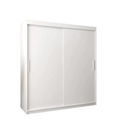 Tavira Wooden Wardrobe Sliding 2 Doors 180cm In White