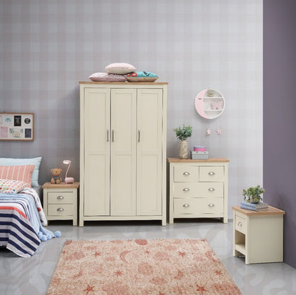 Lisbon Cream 3 Door Wardrobe