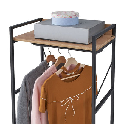 Claire Riviera Oak Finish Open Wardrobe with 5 Shelves