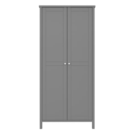 Trams Wooden Wardrobe With 2 Doors In Grey