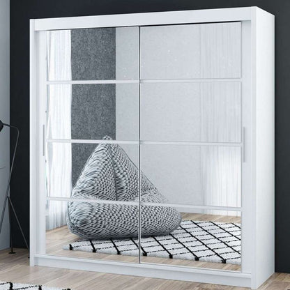 Dexter Sliding 2 Door 160cm Wardrobe - White