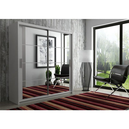 Dexter Sliding 2 Door 160cm Wardrobe - Grey