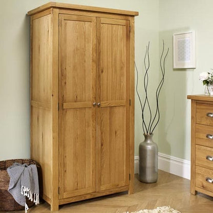 Woburn Wooden Wardrobe In Oak With 2 Doors